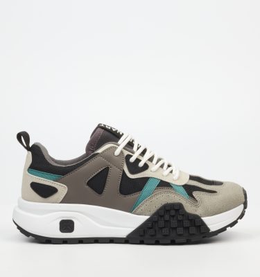 Redo 1 Faux Wax / Nylon Sneakers - Grey