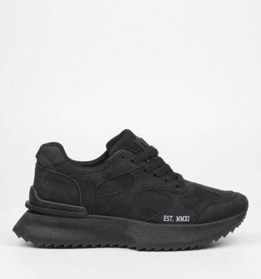 Balance 1 Faux Nubuck Sneakers - Black