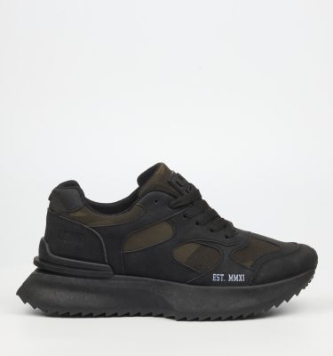 Balance 1 Faux Nubuck Sneakers - Olive