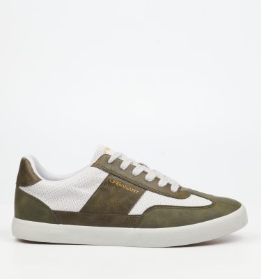 La 30 Faux Nubuck / Knit Sneakers - Olive