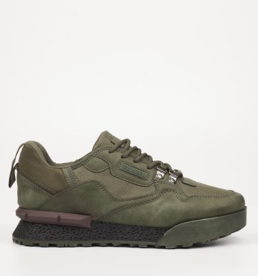 Play 1 Faux Nubuck / Mesh Sneakers - Olive